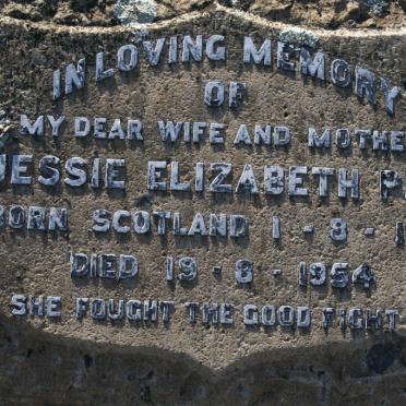 PITT Jessie Elizabeth 1887-1954