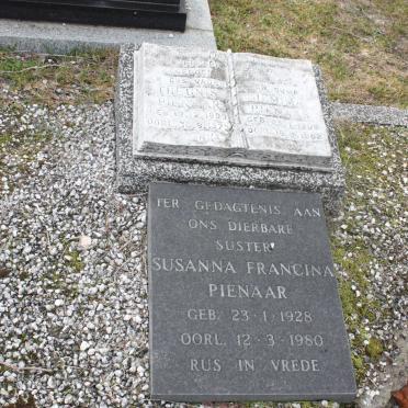 PIENAAR Theunis 1899-1972 &amp; Jemima 1909-1982 :: PIENAAR Susanna Francina 1928-1980