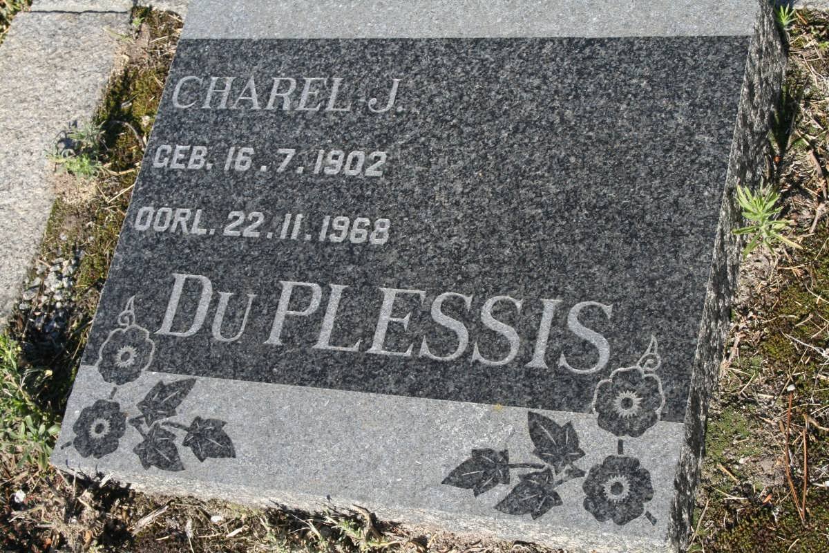 PLESSIS Charel J., du 1902-1968