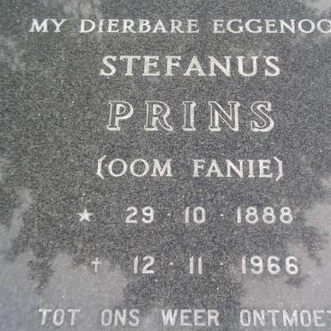 PRINS Stefanus 1888-1966 &amp; Lydia Frances Mathilda BESTER 1898-1983