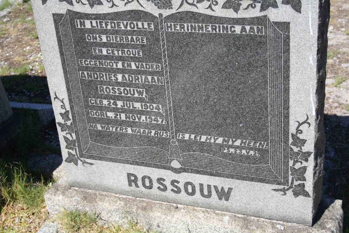 ROSSOUW Andries Adriaan 1904-1947