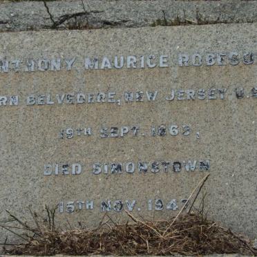 ROBESON Anthony Maurice 1863-1947