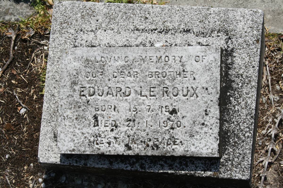 ROUX Eduard, le 1951-1970