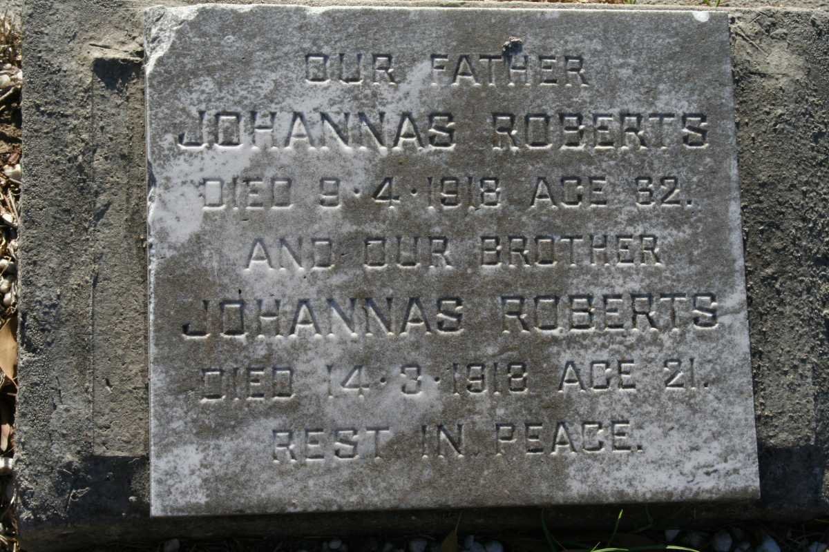 ROBERTS Johannas -1918 :: ROBERTS Johannas -1918