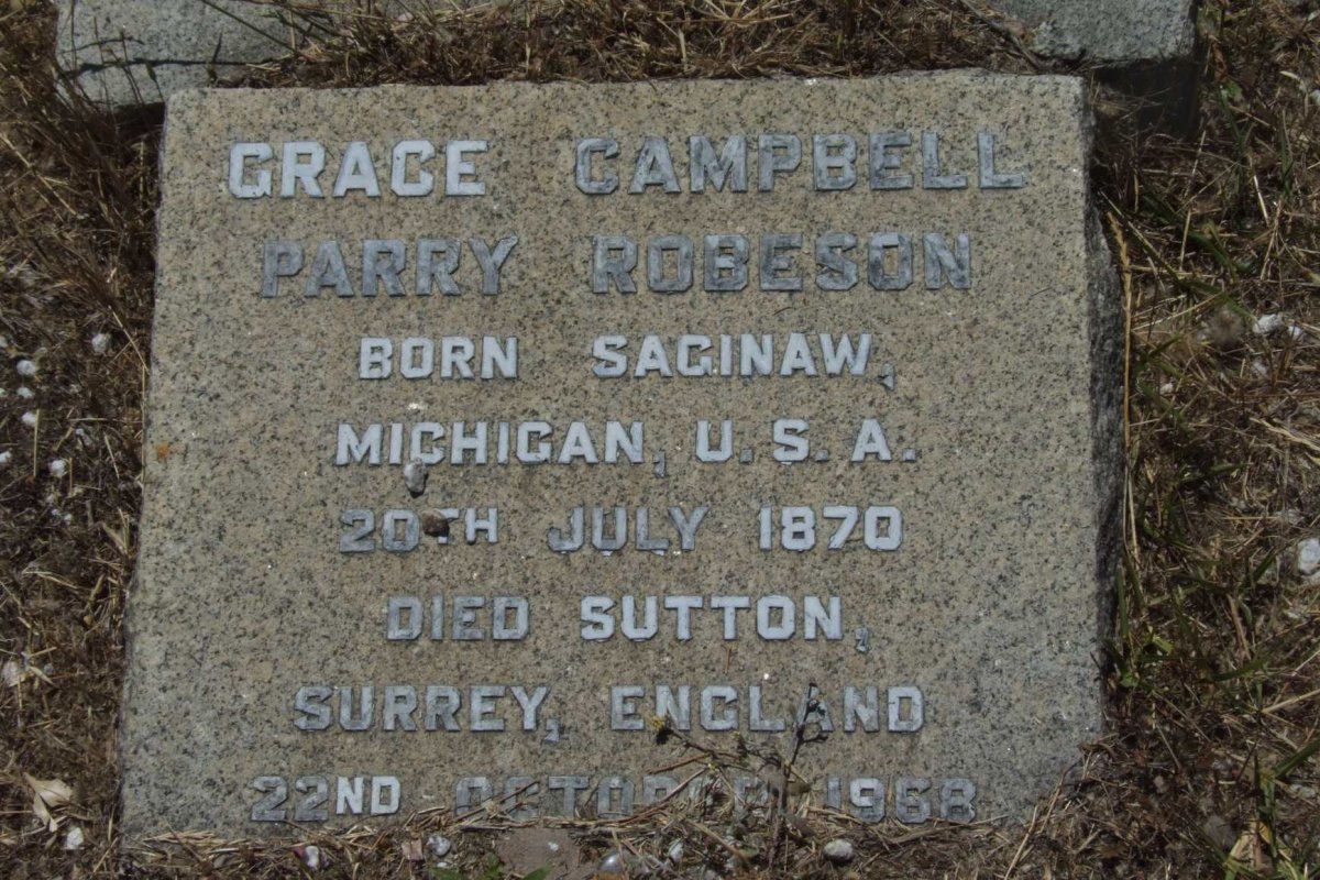 ROBESON Grace Campbell nee PARRY 1870-1968