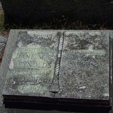 REYNOLDS Jane M.E. 1884-1975