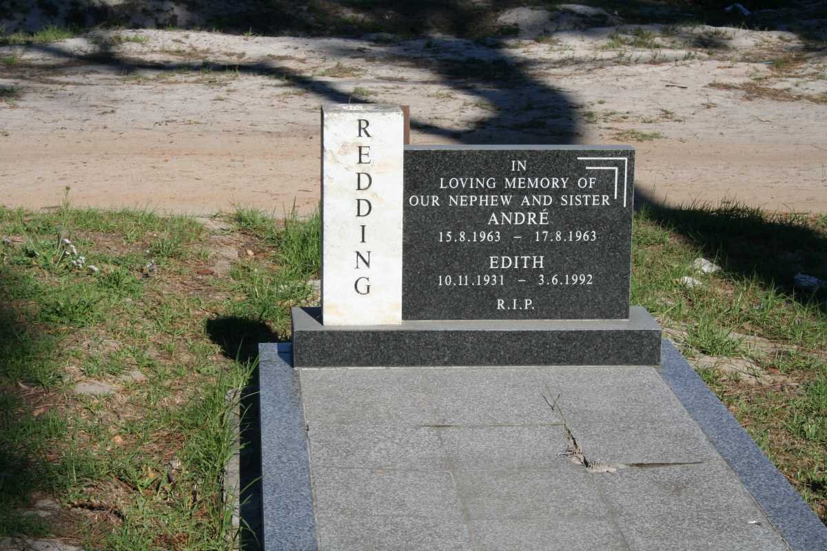REDDING Edith 1931-1992 :: REDDING André 1963-1963