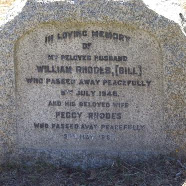 RHODES William -1948 &amp; Peggy -1981