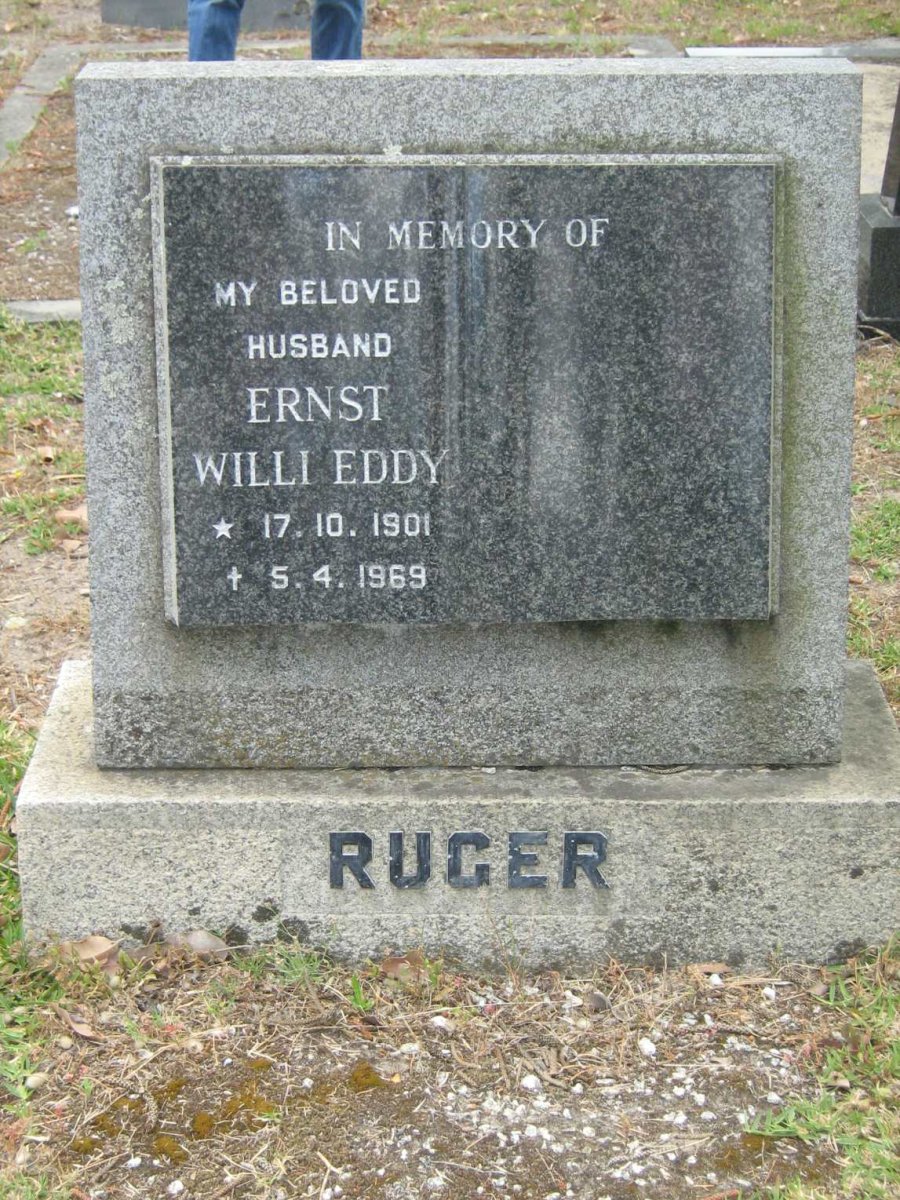 RUGER Ernst Willi Eddy 1901-1969