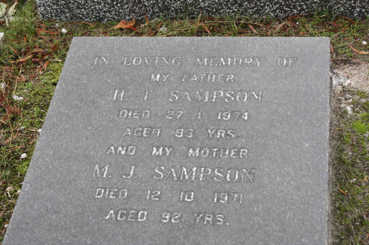 SAMPSON H.T. -1974 &amp; M.J. -1971