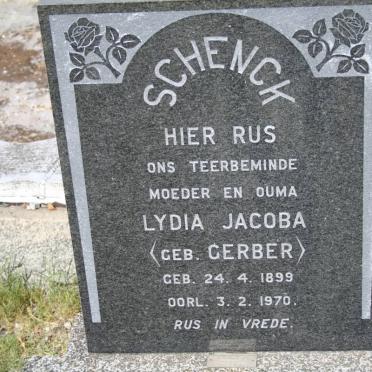 SCHENCK Lydia Jacoba nee GERBER 1899-1970 