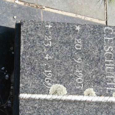 SCHUTTE C.E. 1903-1969