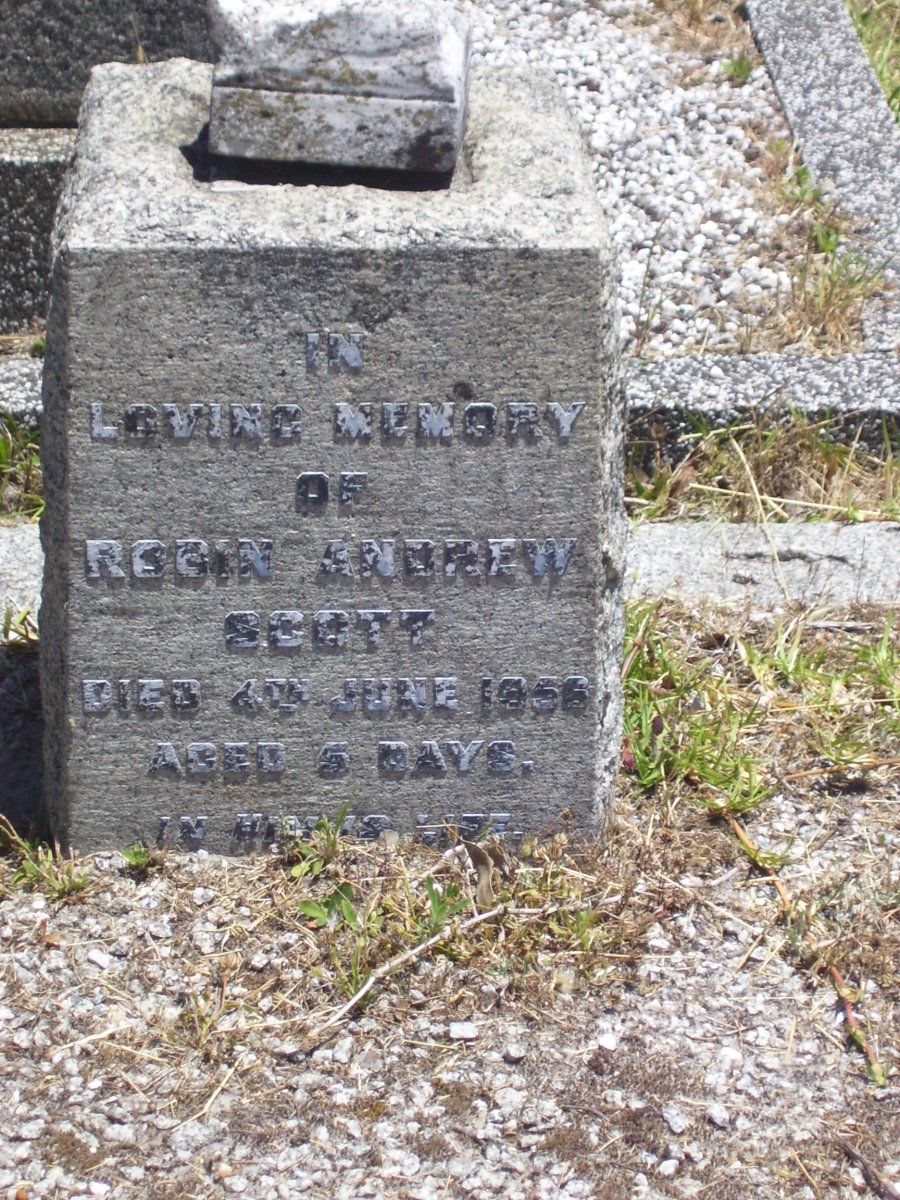 SCOTT Robin Andrew 1956-1956