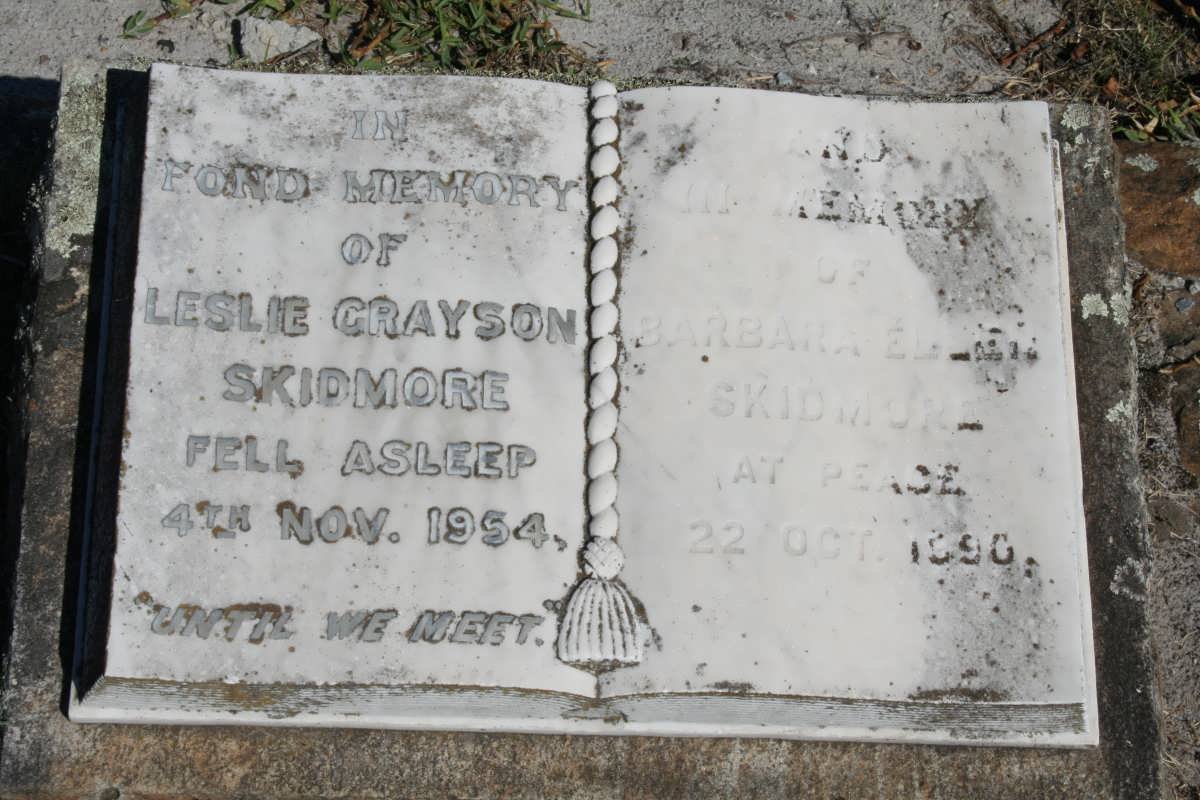 SKIDMORE Leslie Grayson -1954 &amp; Barbara Ellen -1990