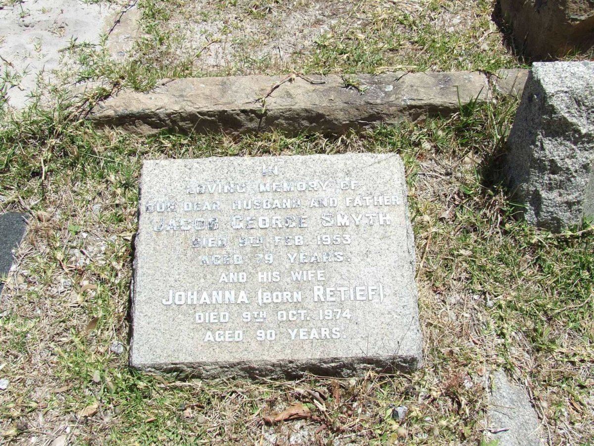 SMYTH Jacob George -1953 &amp; Johanna RETIEF -1974