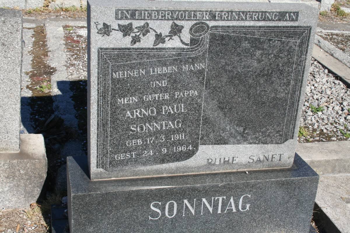 SONNTAG Arno Paul 1911-1964
