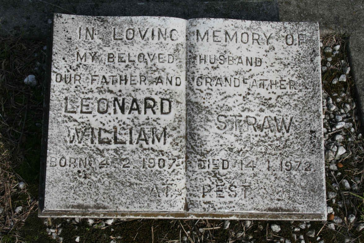 STRAW Leonard William 1907-1972