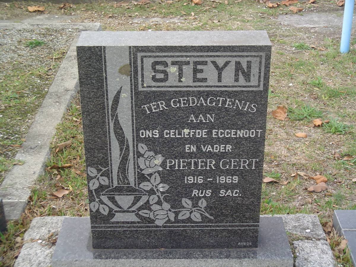 STEYN Pieter Gert 1916-1969