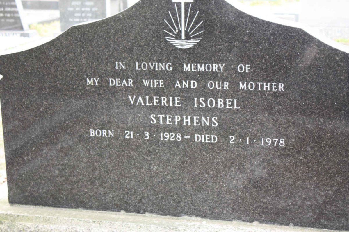 STEPHENS Valerie Isobel 1928-1978