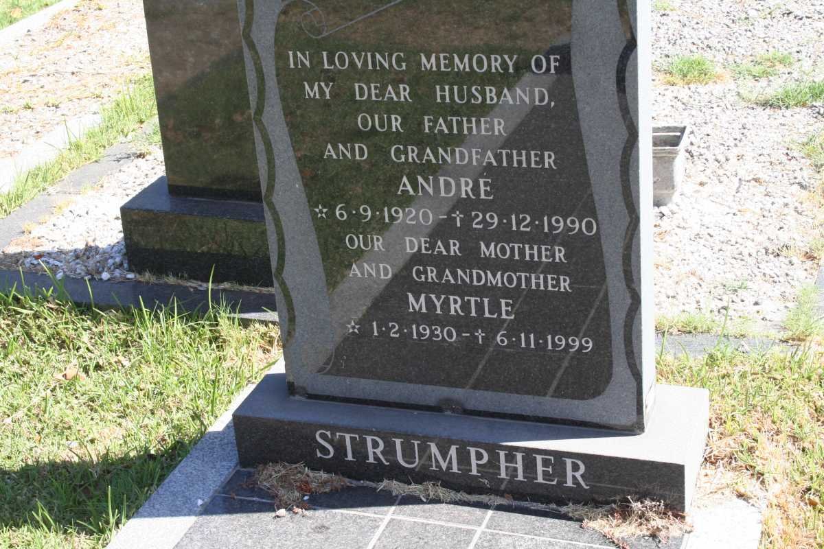 STRUMPHER André 1920-1990 &amp; Myrtle 1930-1999