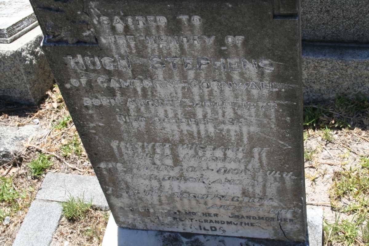 STEPHENS Hugh 1873-1918