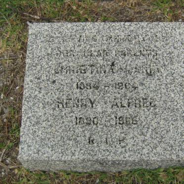 STONE Henry Alfred 1890-1966 &amp; Christina 1994-1964