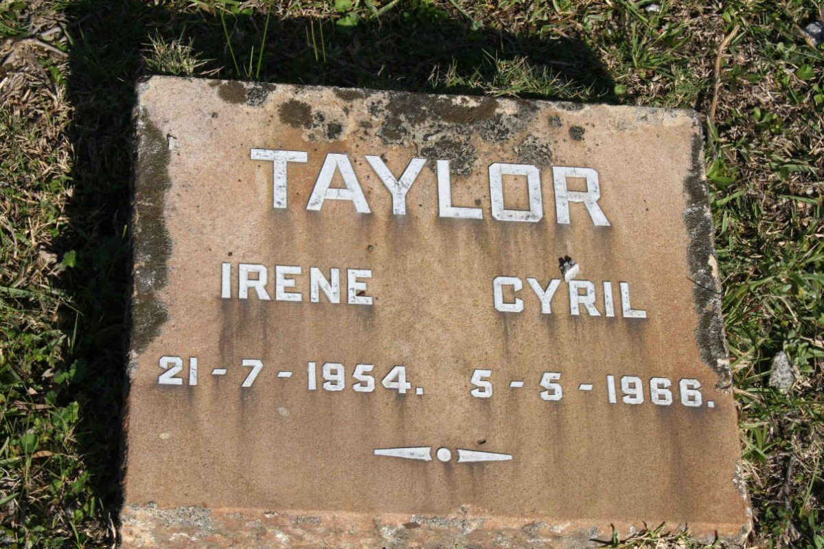 TAYLOR Cyril -1966 &amp; Irene -1954