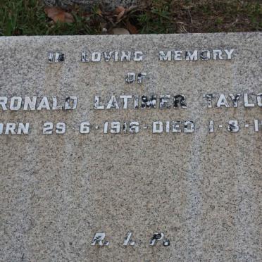 TAYLOR Ronald Latimer 1916-1971