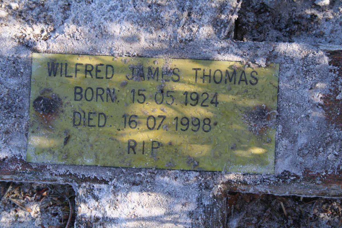 THOMAS Wilfred James 1924-1998