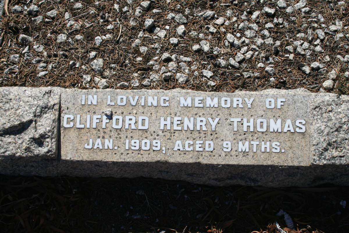 THOMAS Clifford Henry -1909