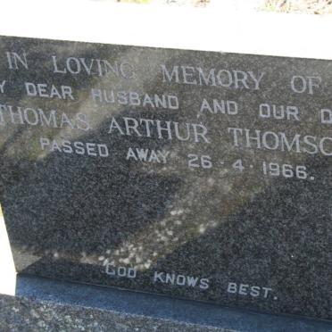 THOMSON Thomas Arthur -1966