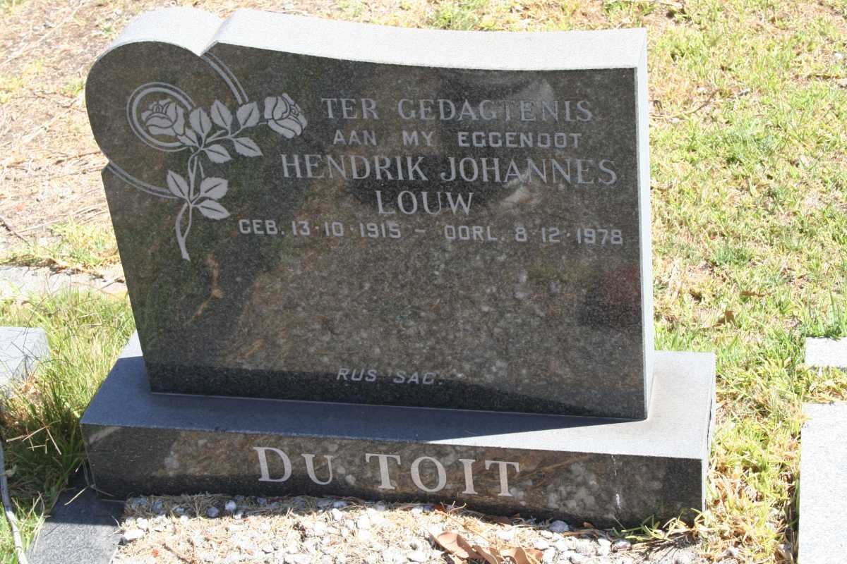 TOIT Hendrik Johannes Louw, du 1915-1978