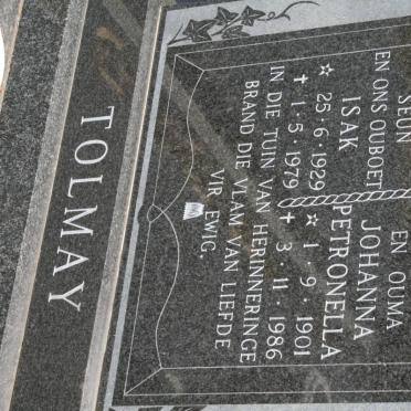 TOLMAY Johanna Petronella 1901-1986 :: TOLMAY Isak 1929-1979