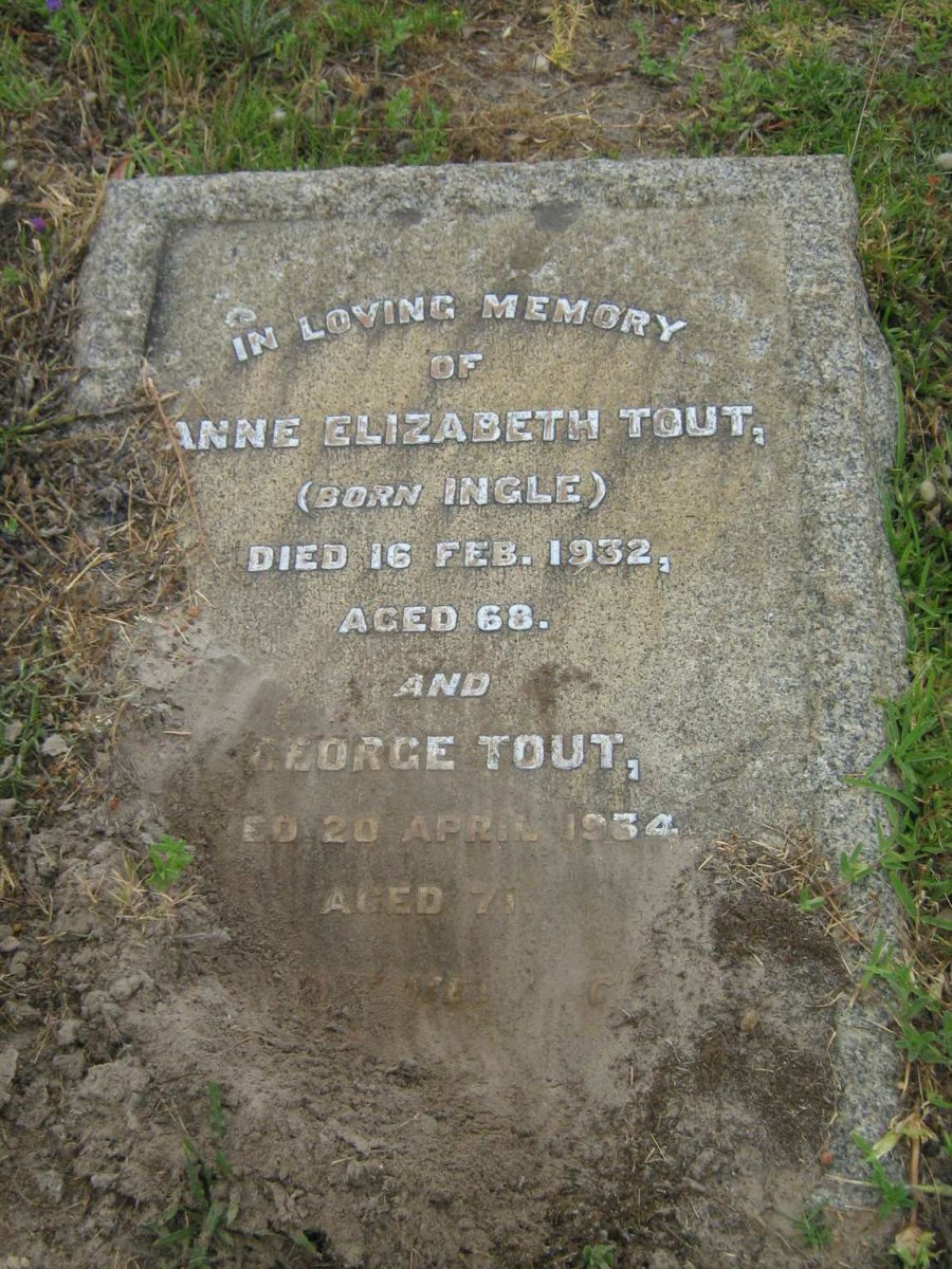 TOUT George -1934 &amp; Anne Elizabeth INGLE -1932