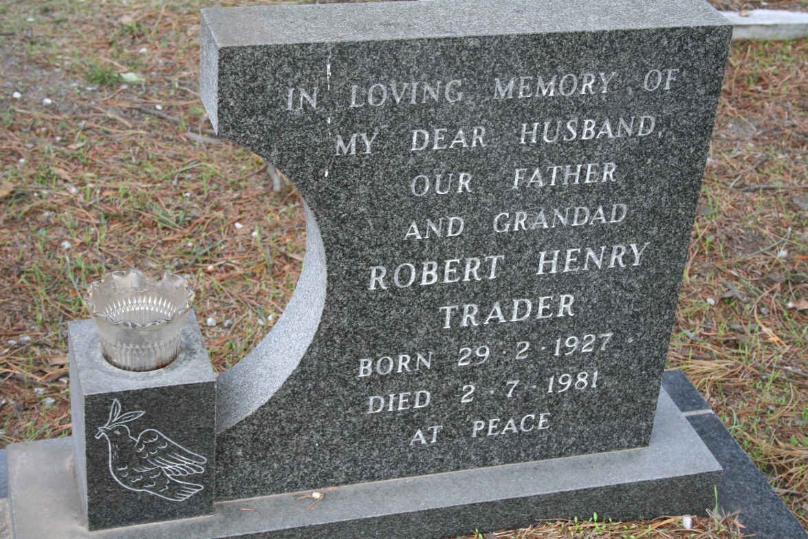 TRADER Robert Henry 1927-1981