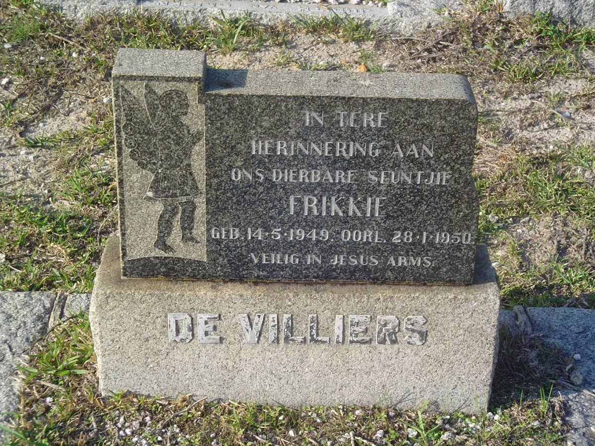 VILLIERS Frikkie, de 1949-1950