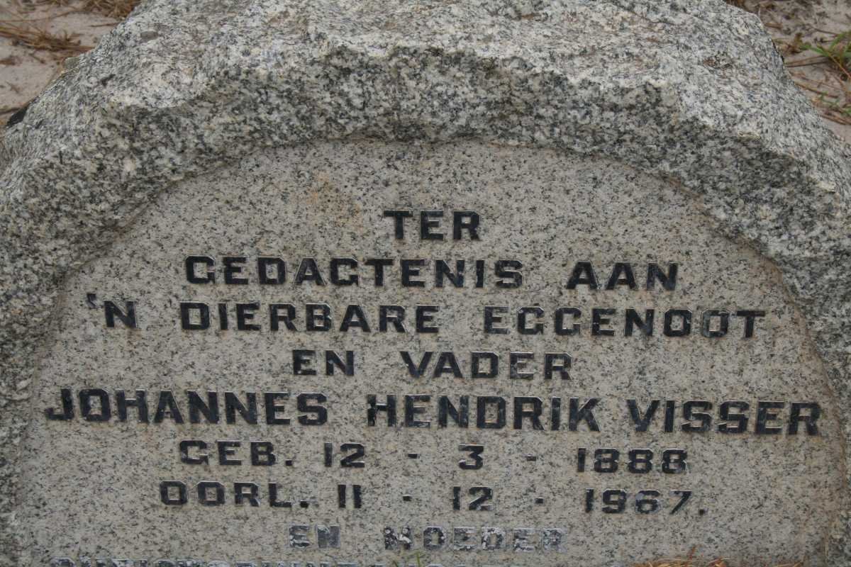 VISSER Johannes Hendrik 1888-1967 &amp; ?