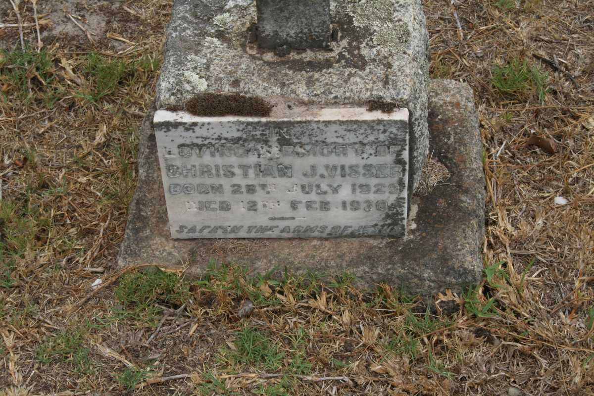 VISSER Christian J. 1929-1930