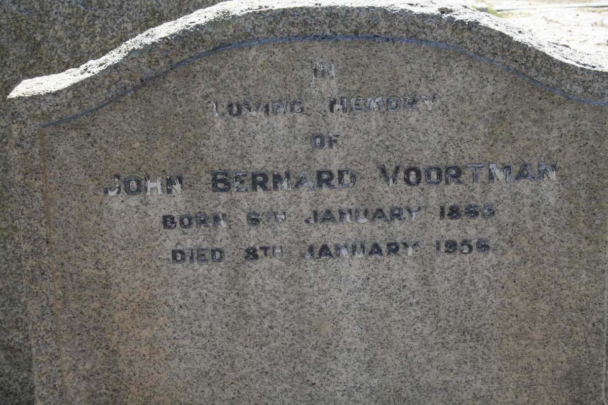 VOORTMAN John Bernard 1865-1956