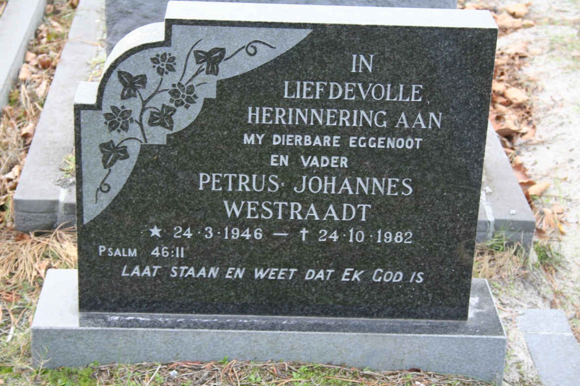 WESTRAADT Petrus Johannes 1946-1982