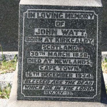 WATT John 1858-1934