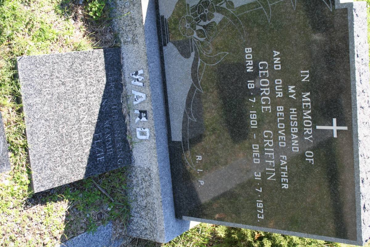 WARD George Griffin 1901-1973 &amp; Elizabeth Elzie Petronella LE ROUX 1903-1979