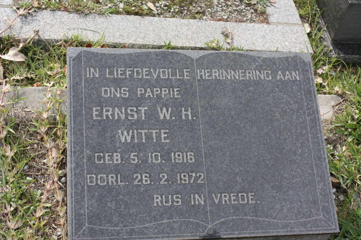 WITTE Ernst W.H. 1916-1972