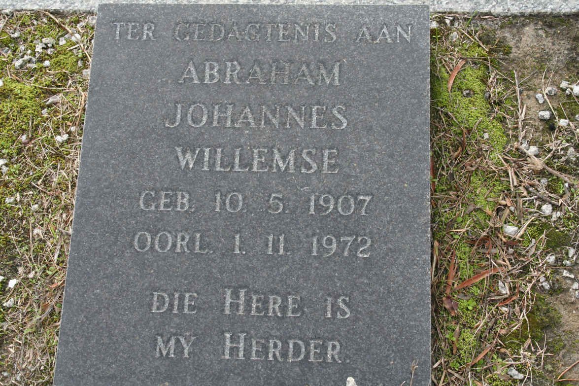 WILLEMSE Abraham Johannes 1907-1972