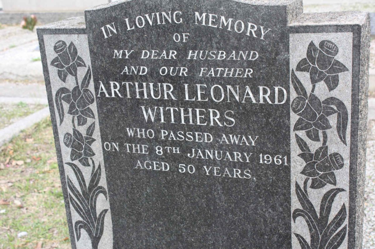 WITHERS Arthur Leonard -1961