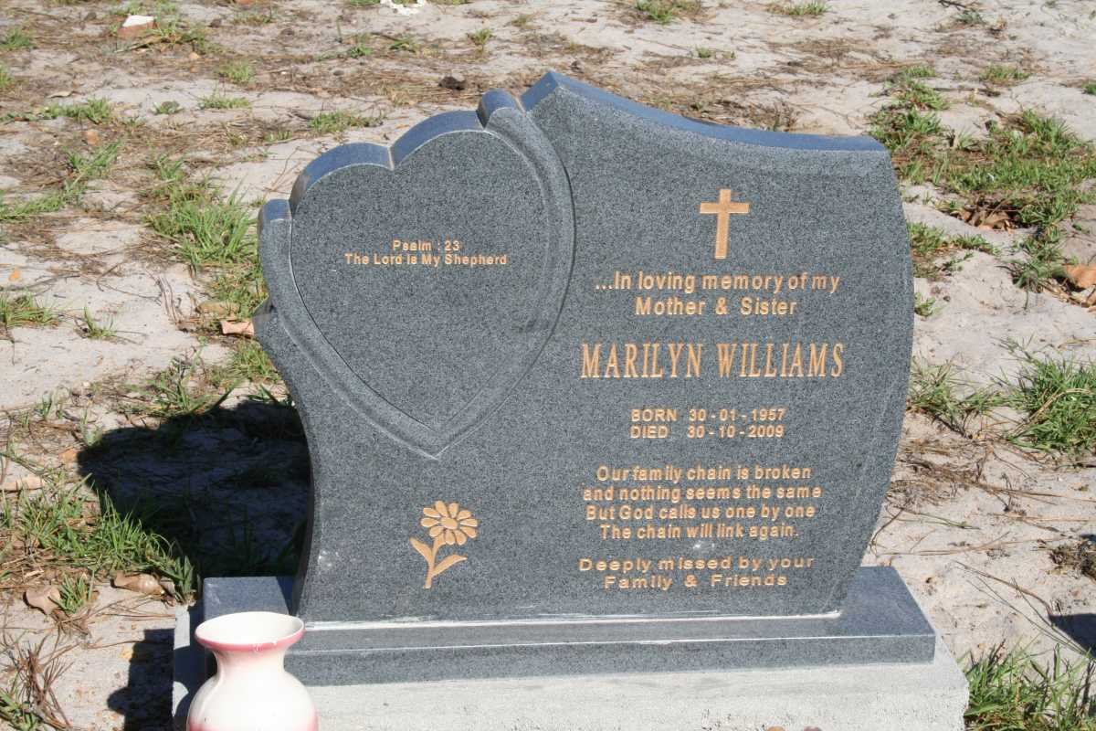 WILLIAMS Marilyn 1957-2009