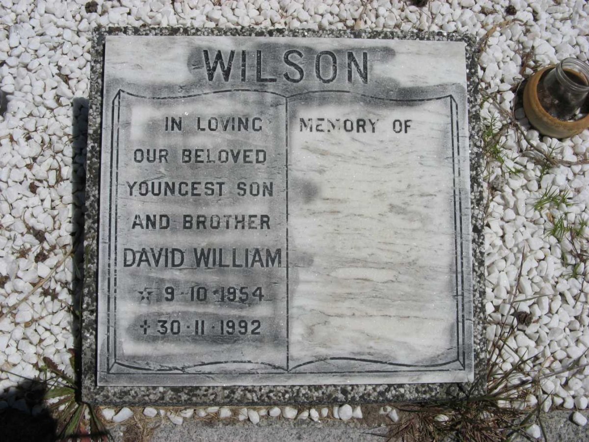 WILSON David William 1954-1992