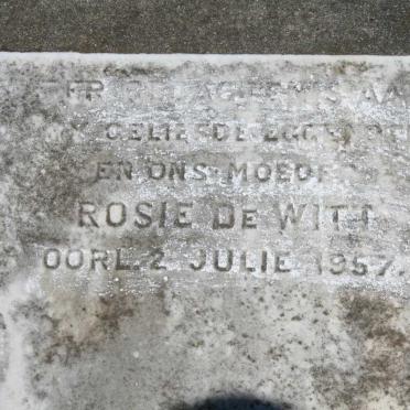 WITT Rosa, de -1957