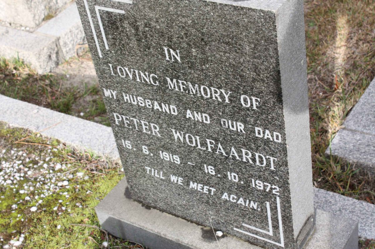 WOLFAARDT Peter 1919-1972