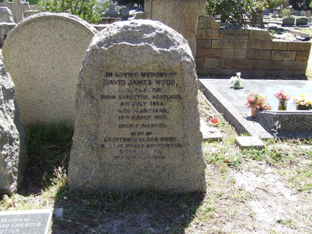 WOOD David James 1863-1937 &amp; Constance Clara 187?-1943